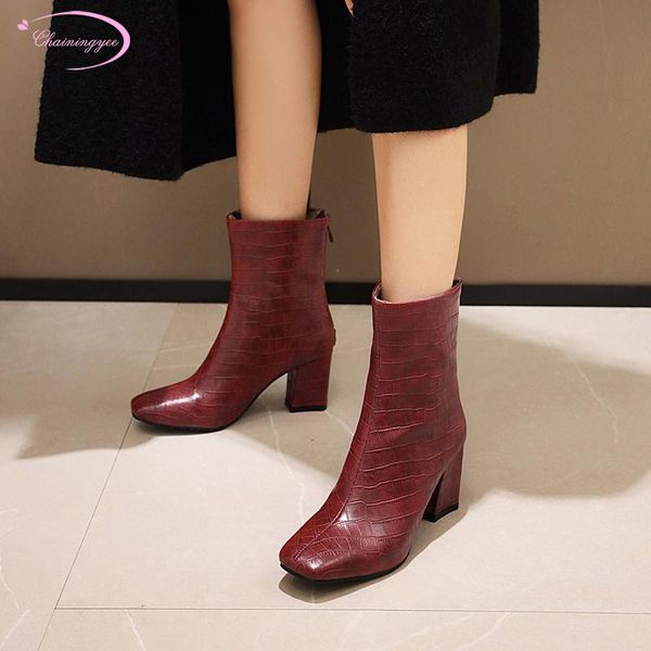 boots street style square toe ankle fashion plaid zipper red white green black brown high heel thick riding shoes woman
boots street style square toe ankle fashion plaid zipper red white green black brown high heel thick riding shoes woman