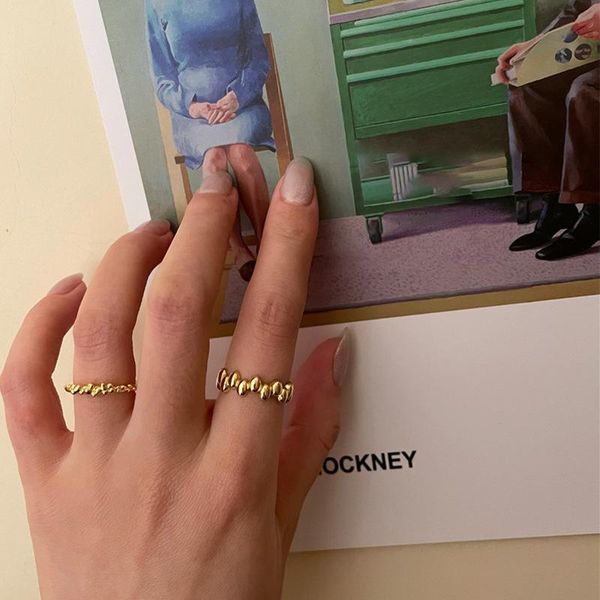 wedding rings 925 sterling silver uneven irregular peas ring female fashion retro temperament smooth hypoallergenic accessories gift, Slivery;golden
wedding rings 925 sterling silver uneven irregular peas ring female fashion retro temperament smooth hypoallergenic accessories gift, Slivery;golden