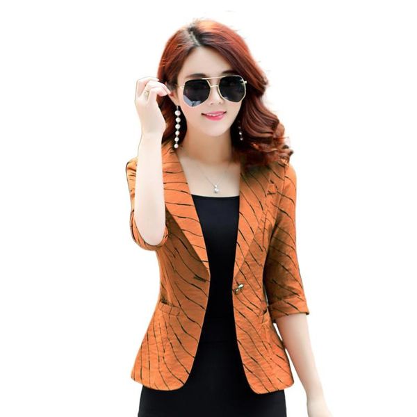 women's two piece pants three-quarter sleeve striped small suit short jacket 2021 spring korean style slim casual, White
women's two piece pants three-quarter sleeve striped small suit short jacket 2021 spring korean style slim casual, White