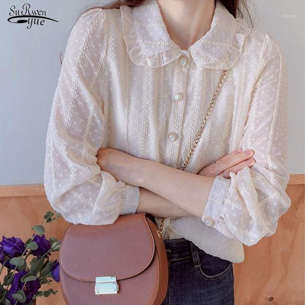 blusas autumn 2021 fashion style doll collar fairy chiffon blouse women ladies' shirt long sleeve office clothing 10351 women's bl, White
blusas autumn 2021 fashion style doll collar fairy chiffon blouse women ladies' shirt long sleeve office clothing 10351 women's bl, White