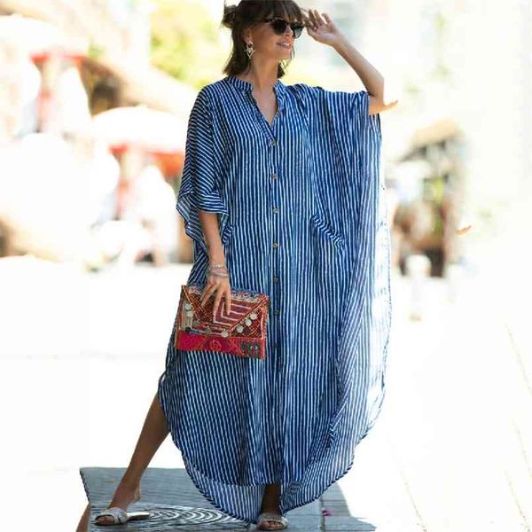 casual bikini cover-ups blue tunic striped front open summer beach dress elegant women wear swim suit cover up q1097 210708, White;black
casual bikini cover-ups blue tunic striped front open summer beach dress elegant women wear swim suit cover up q1097 210708, White;black