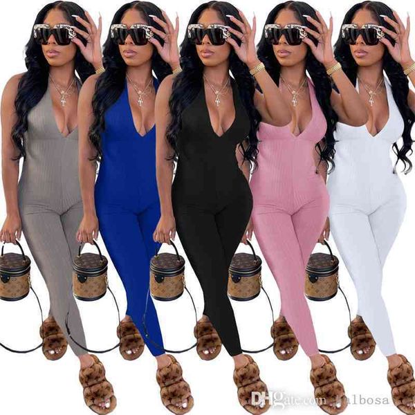 women jumpsuits designer 2023 new pit striped bodysuit solid color rompers sleeveless trousers onesies, Black;white
women jumpsuits designer 2023 new pit striped bodysuit solid color rompers sleeveless trousers onesies, Black;white