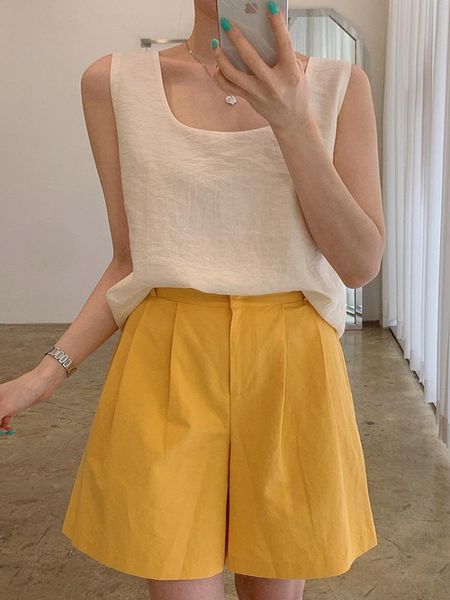 women's tracksuits korea simple casual square collar loose sleeveless vest + all-match high waist wide leg shorts set dk1295, Gray
women's tracksuits korea simple casual square collar loose sleeveless vest + all-match high waist wide leg shorts set dk1295, Gray