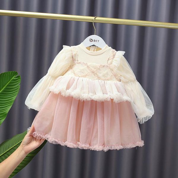 girl's dresses autumn sweet girls dress long sleeve mesh children baby infants princess cake kids, Red;yellow
girl's dresses autumn sweet girls dress long sleeve mesh children baby infants princess cake kids, Red;yellow