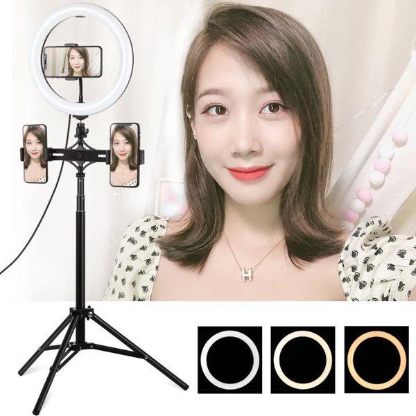 1.65m tripod mount dual phone brackets curved surface usb dimmable color temperature ring light live broadcast kits flashes
1.65m tripod mount dual phone brackets curved surface usb dimmable color temperature ring light live broadcast kits flashes