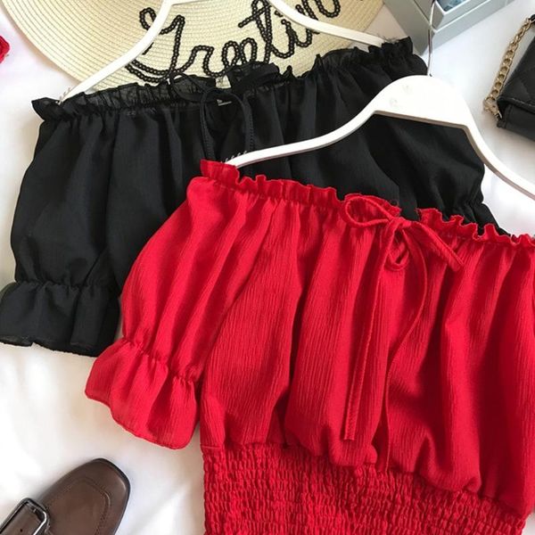 camisoles & tanks elastic waist holiday pullover summer beach off shoulder ruched tank casual club lantern sleeve women crop strapl, Black;white
camisoles & tanks elastic waist holiday pullover summer beach off shoulder ruched tank casual club lantern sleeve women crop strapl, Black;white