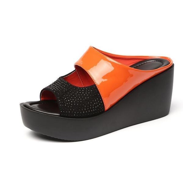 slippers women summer fashion leisure shoes platform wedges fish mouth sandals thick bottom, Black
slippers women summer fashion leisure shoes platform wedges fish mouth sandals thick bottom, Black