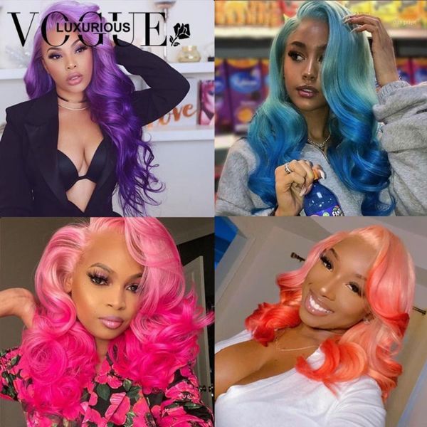 180% transparent 4x4 closure wig body wave lace front purple blue pink orange ombre brazilian remy human hair wigs 8-261, Black;brown
180% transparent 4x4 closure wig body wave lace front purple blue pink orange ombre brazilian remy human hair wigs 8-261, Black;brown