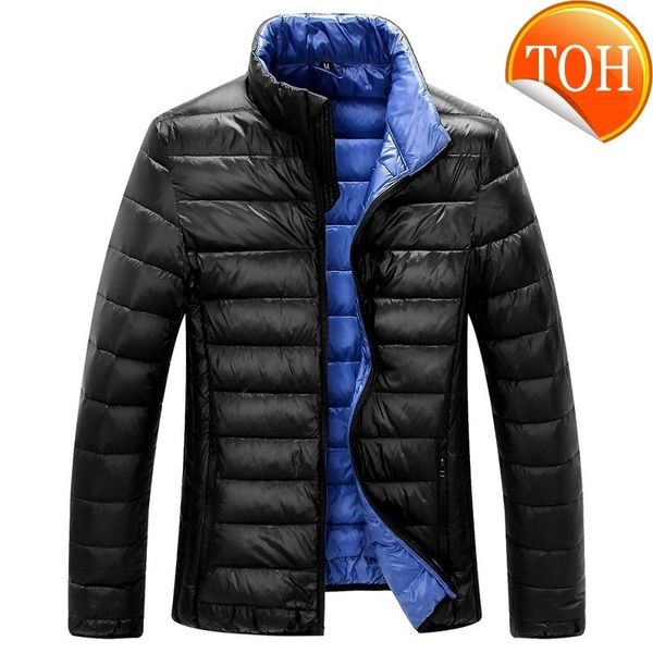 duck down jacket men white fashino casual zipper ultralight warm men's winter coat, Black
duck down jacket men white fashino casual zipper ultralight warm men's winter coat, Black