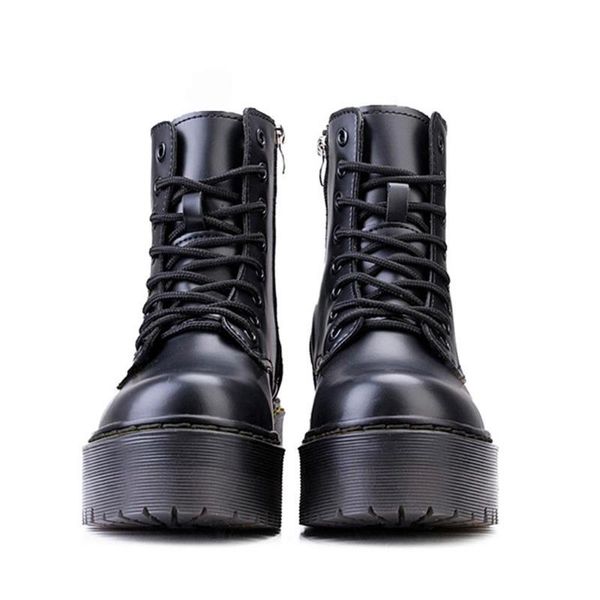 boots women luxury designer genuine leather motorcycle female ladies punk shoes zipper increased platform botas mujer buty, Black
boots women luxury designer genuine leather motorcycle female ladies punk shoes zipper increased platform botas mujer buty, Black