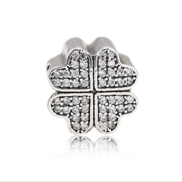 fit pandora charm bracelet european four leave clover full paved white crystal silver charms beads diy snake chain for women bangle necklace, Black
fit pandora charm bracelet european four leave clover full paved white crystal silver charms beads diy snake chain for women bangle necklace, Black