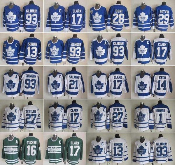 Toronto Maple Leafs 27 Darryl Sittler Jerseys 17 Wendel Clark Mats Sundin Doug Gilmour Tie Domi Darcy Tim Horton Dave Keon Vintage Hockey, Colour 1
Toronto Maple Leafs 27 Darryl Sittler Jerseys 17 Wendel Clark Mats Sundin Doug Gilmour Tie Domi Darcy Tim Horton Dave Keon Vintage Hockey, Colour 1
