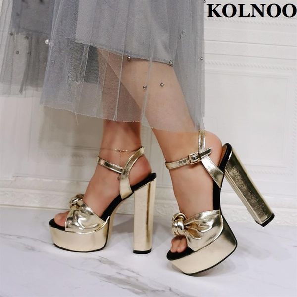 sandals kolnoo classic handmade women chunky heel platform knot peep-toe gold faux leather fashion party dress shoes, Black
sandals kolnoo classic handmade women chunky heel platform knot peep-toe gold faux leather fashion party dress shoes, Black