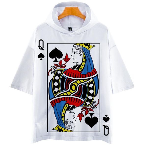 men's t-shirts 3d poker hooded t-shirt arrival harajuku kpop hip hop short sleeve, White;black
men's t-shirts 3d poker hooded t-shirt arrival harajuku kpop hip hop short sleeve, White;black