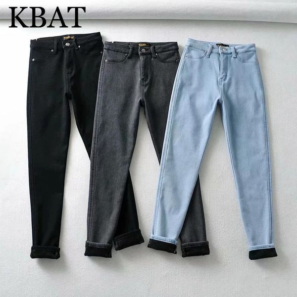 women's jeans kbat 2021 fashion autumn winter pants flecce slim women high waist denim, Blue
women's jeans kbat 2021 fashion autumn winter pants flecce slim women high waist denim, Blue