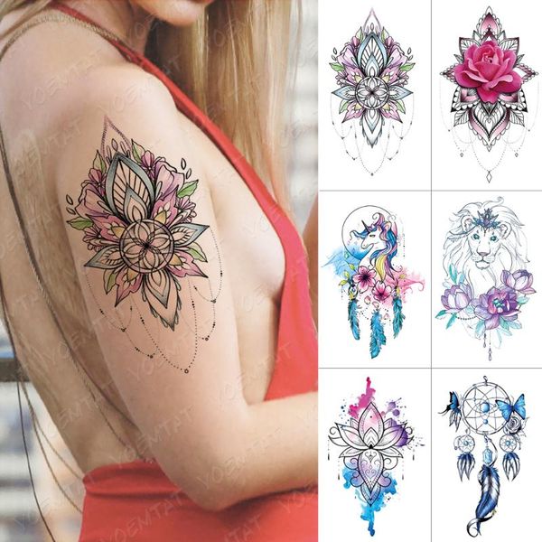 temporary tattoos waterproof tattoo sticker mandala dreamcatcher flash tatto lion butterfly body art arm water transfer fake tatoo women
temporary tattoos waterproof tattoo sticker mandala dreamcatcher flash tatto lion butterfly body art arm water transfer fake tatoo women