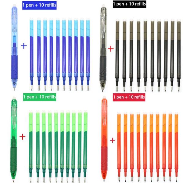 gel pens pressable sliding eraser 0.5mm blue / black green red ink magic erasable cartridge for school and office writing tools
gel pens pressable sliding eraser 0.5mm blue / black green red ink magic erasable cartridge for school and office writing tools