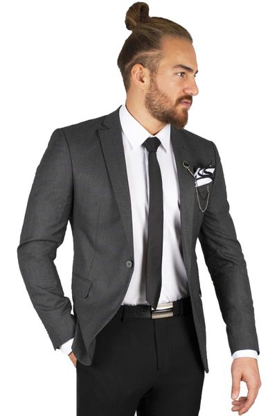 men's suits & blazers deepsea plaids single-button slim fit jacket 2001660, White;black
men's suits & blazers deepsea plaids single-button slim fit jacket 2001660, White;black