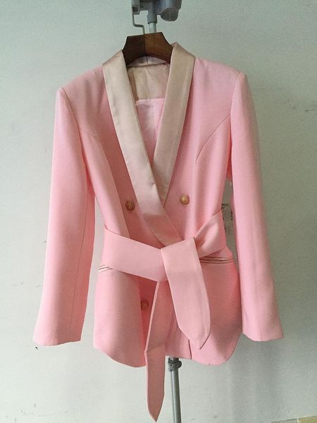 2021 winter designer stylish blazer women black pink white double-breasted with ties blazers women's suits &, White;black
2021 winter designer stylish blazer women black pink white double-breasted with ties blazers women's suits &, White;black