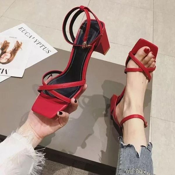 sandals one-word buckle women's thick heel 2021 summer shoes open toe all-match net red high heels 5cm girl, Black
sandals one-word buckle women's thick heel 2021 summer shoes open toe all-match net red high heels 5cm girl, Black