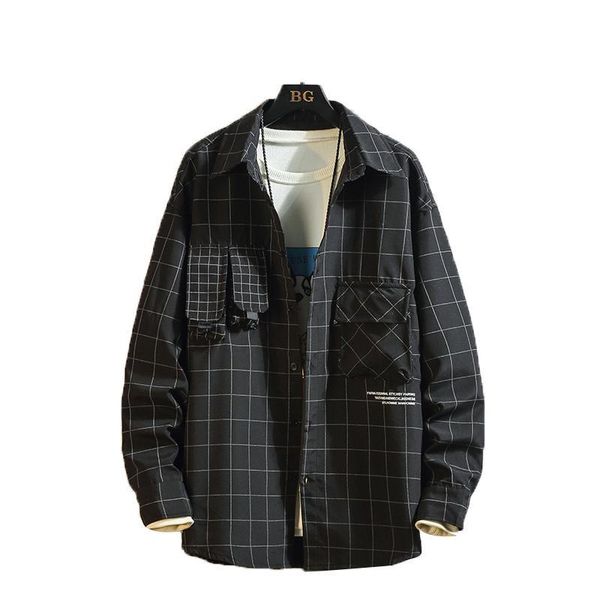 men's casual shirts plaid men long sleeve shirt loose japanese streetwear fashion plus asian size -5xl 92x5, White;black
men's casual shirts plaid men long sleeve shirt loose japanese streetwear fashion plus asian size -5xl 92x5, White;black