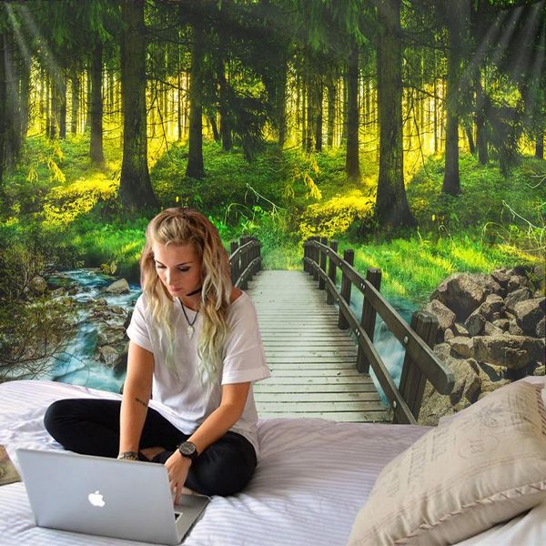 tapestries natural wall tapestry with trees, woods, wooden bridge, river, landscape carpet, fabric tapestry, hippie tree
tapestries natural wall tapestry with trees, woods, wooden bridge, river, landscape carpet, fabric tapestry, hippie tree