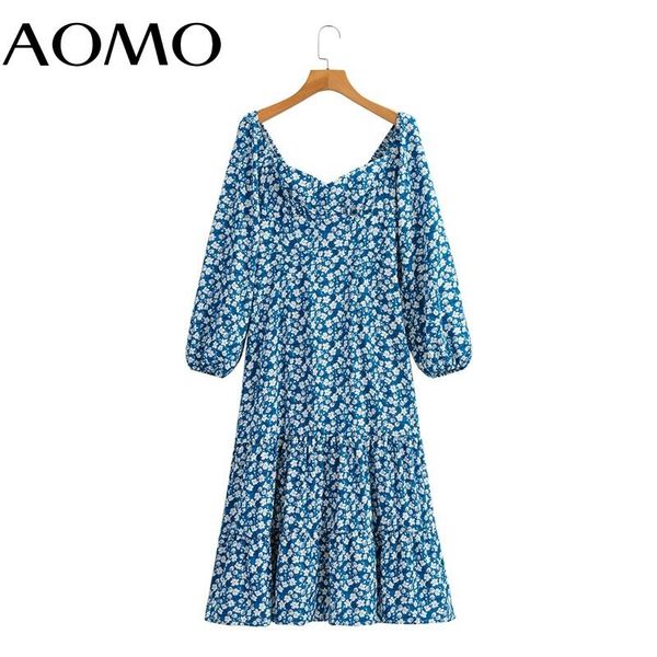 casual dresses aomo 2021 fashion women flowers print back lace up dress puff long sleeve square collar ladies vintage 8y114a, Black;gray
casual dresses aomo 2021 fashion women flowers print back lace up dress puff long sleeve square collar ladies vintage 8y114a, Black;gray
