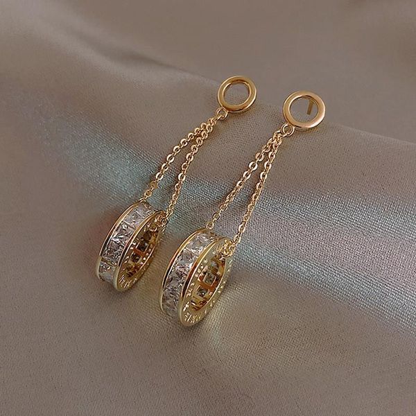 dangle & chandelier fashion roman numeral circle earrings for women rs luxury jewelry inlaid zircon s925 needle, Silver
dangle & chandelier fashion roman numeral circle earrings for women rs luxury jewelry inlaid zircon s925 needle, Silver