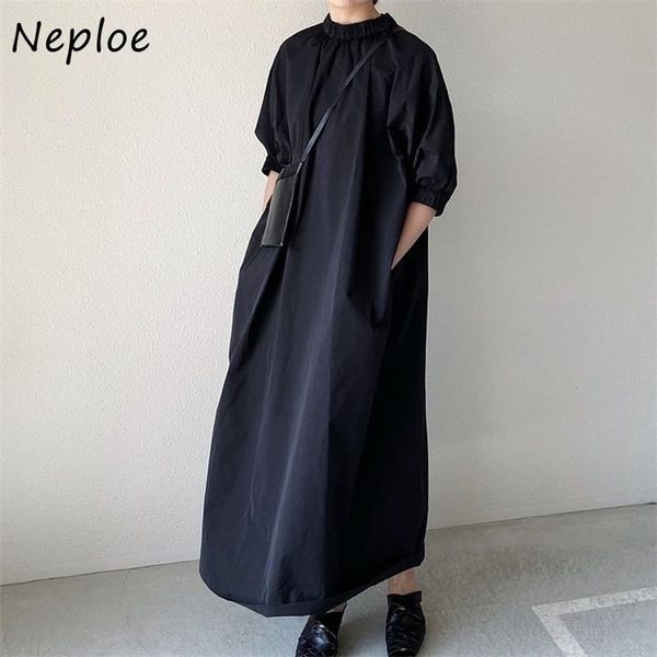 casual loose chic ladies dress summer dresses women solid color stand-up collar short sleeve a-line vestidos 210422, Black;gray
casual loose chic ladies dress summer dresses women solid color stand-up collar short sleeve a-line vestidos 210422, Black;gray