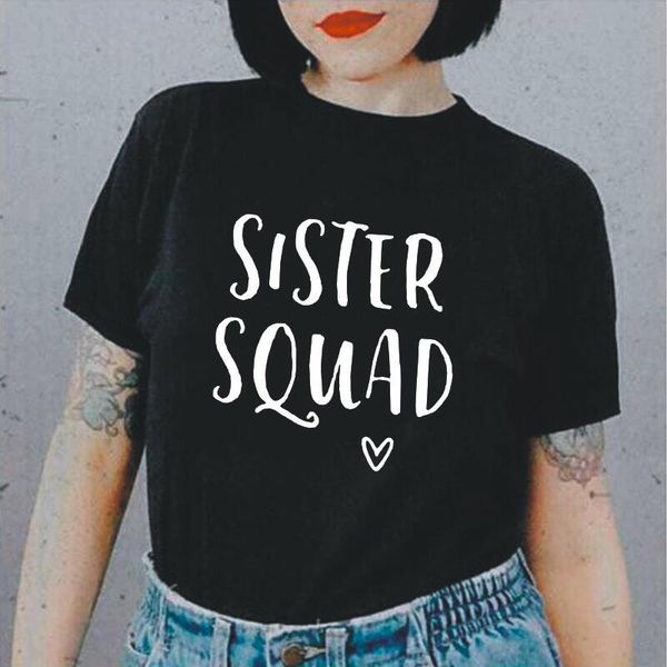 women's t-shirt summer short sleeve t shirt women sister squad friend letter print tee femme loose funny plus size woman tshirts, White
women's t-shirt summer short sleeve t shirt women sister squad friend letter print tee femme loose funny plus size woman tshirts, White
