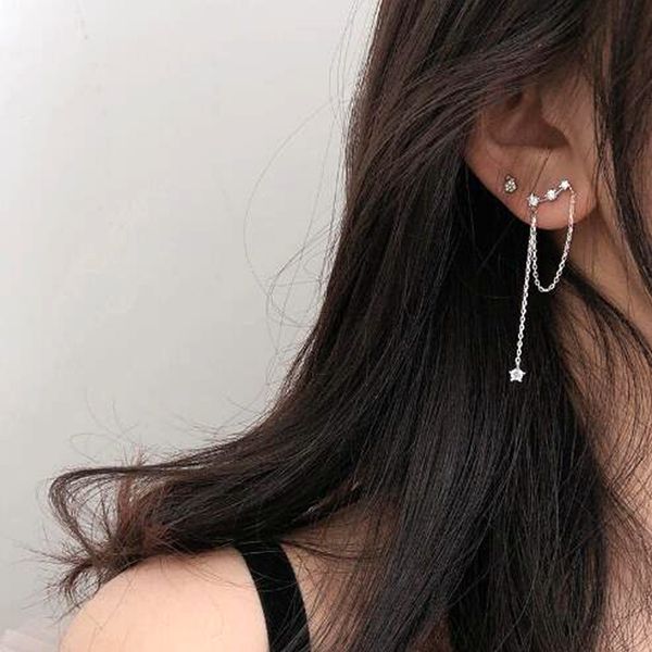 5pair alloy vintage chain tassel ear clip all-match earrings for women party fashion jewelry gift, Silver
5pair alloy vintage chain tassel ear clip all-match earrings for women party fashion jewelry gift, Silver