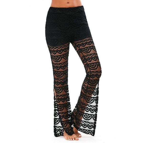 women's pants & capris 40# women spliced lace bell bottoms for girls straight elastic waist trousers skinny high, Black;white
women's pants & capris 40# women spliced lace bell bottoms for girls straight elastic waist trousers skinny high, Black;white