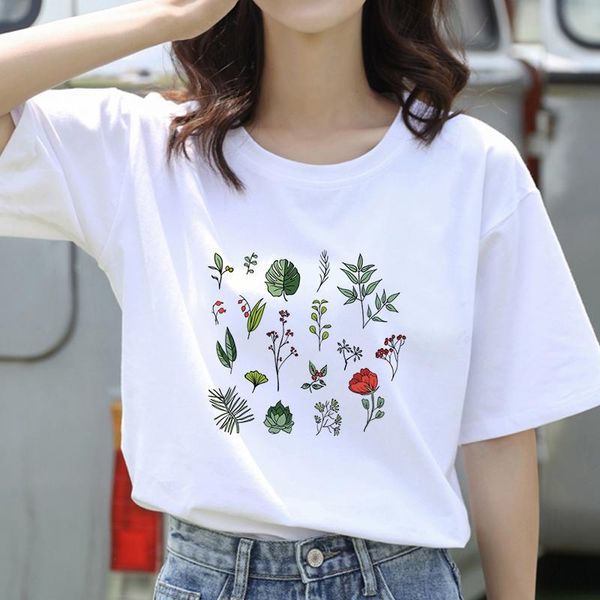 women's t-shirt female flowers butterfly tshirts short sleeve summer tee shirt easy matching round neck t-shirts, White
women's t-shirt female flowers butterfly tshirts short sleeve summer tee shirt easy matching round neck t-shirts, White