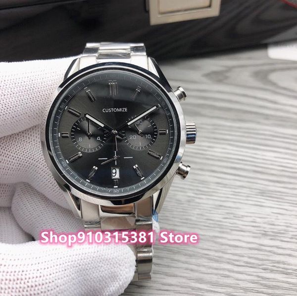 wristwatches multi-function quartz watches business men's stainless steel calendar wristwatch casual sport clock 40mm, Slivery;brown
wristwatches multi-function quartz watches business men's stainless steel calendar wristwatch casual sport clock 40mm, Slivery;brown