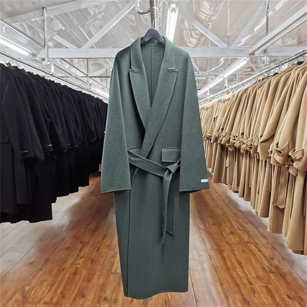 women's wool & blends korean women winter long handmade coats 100% cashmere simple style and jackets flyr148, Black
women's wool & blends korean women winter long handmade coats 100% cashmere simple style and jackets flyr148, Black