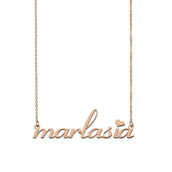 pendant necklaces marlasia name necklace , custom for women girls friends birthday wedding christmas mother days gift, Silver
pendant necklaces marlasia name necklace , custom for women girls friends birthday wedding christmas mother days gift, Silver