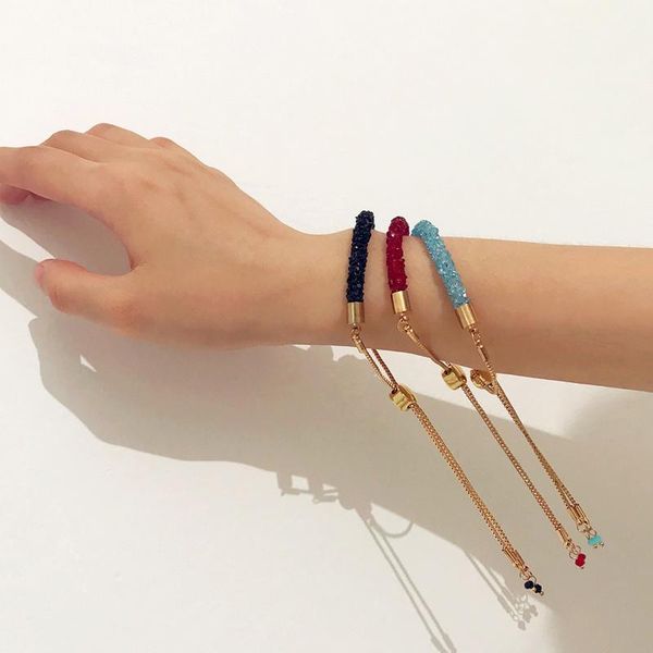 cuff joker adjustable crystal bracelet fashion simple geometric long tassel, White
cuff joker adjustable crystal bracelet fashion simple geometric long tassel, White