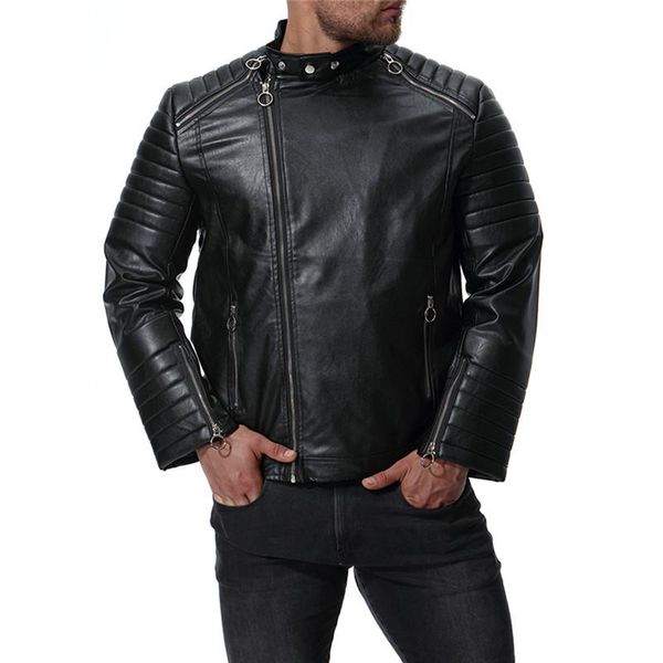 men's fur & faux 2021 european and american style classic diagonal pull leather motorcycle jacket black
men's fur & faux 2021 european and american style classic diagonal pull leather motorcycle jacket black