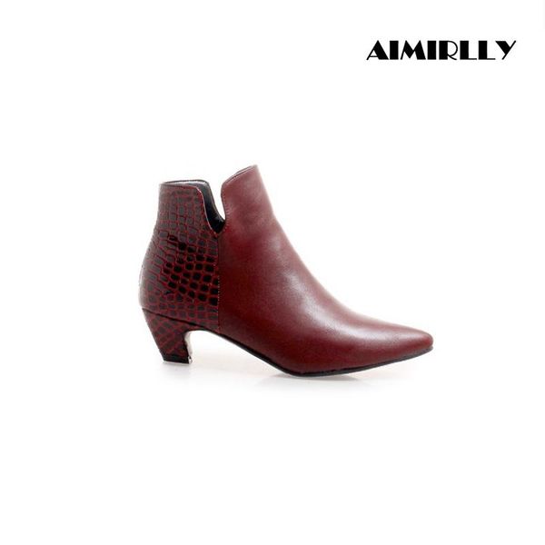 boots elegant women's pointed toe kitten heel ankle crocodile ladies autumn winter party work shoes footwear zipper black
boots elegant women's pointed toe kitten heel ankle crocodile ladies autumn winter party work shoes footwear zipper black