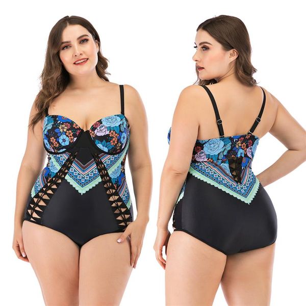 floral patchwork swimsuit women push up monokini plus size swimwear l-4xl girl backless one piece suit hollow beachwear one-piece suits
floral patchwork swimsuit women push up monokini plus size swimwear l-4xl girl backless one piece suit hollow beachwear one-piece suits