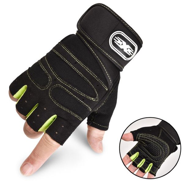 half-finger riding fitness sports antislip wrist brace gloves for men and women, Blue;gray
half-finger riding fitness sports antislip wrist brace gloves for men and women, Blue;gray