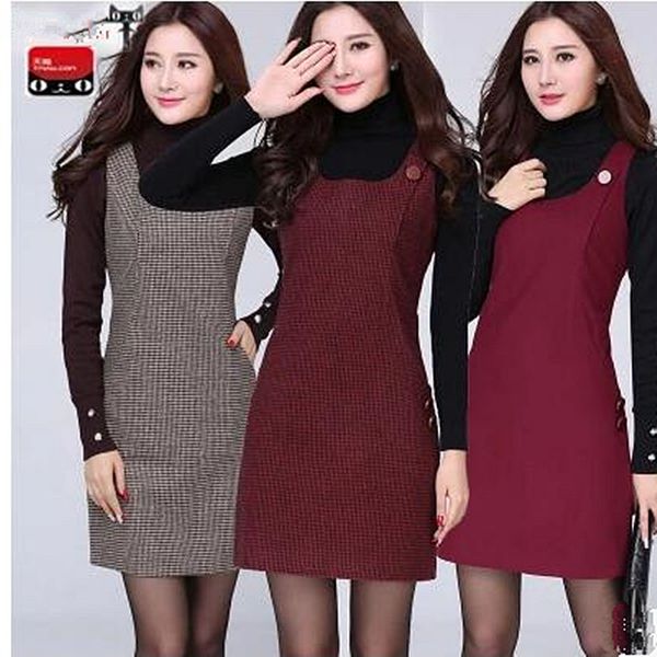 women dress fashion large multi-pocket autumn winter dresses primer slim sleeveless wool vest dresses for women 01, Black;gray
women dress fashion large multi-pocket autumn winter dresses primer slim sleeveless wool vest dresses for women 01, Black;gray