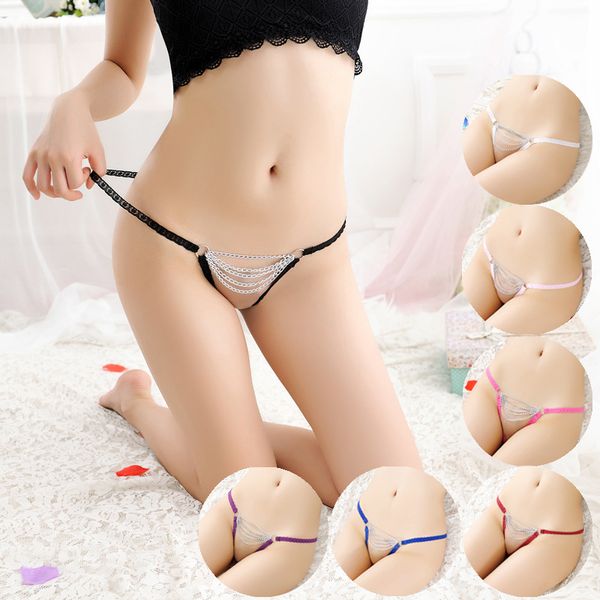 g strings underwear fantasy feminine chain hollow transparent t-pants women's, Black;white
g strings underwear fantasy feminine chain hollow transparent t-pants women's, Black;white
