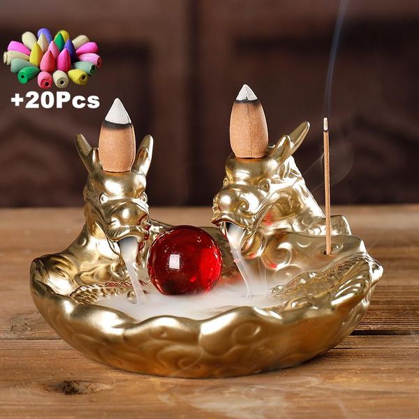 fragrance lamps gift 20pcs incense chinese dragon ceramic backflow burner ashtray mascot car decoration tea pets
fragrance lamps gift 20pcs incense chinese dragon ceramic backflow burner ashtray mascot car decoration tea pets