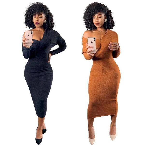 casual dresses style solid color off the shoulder long sleeves clubwear party women, Black;gray
casual dresses style solid color off the shoulder long sleeves clubwear party women, Black;gray