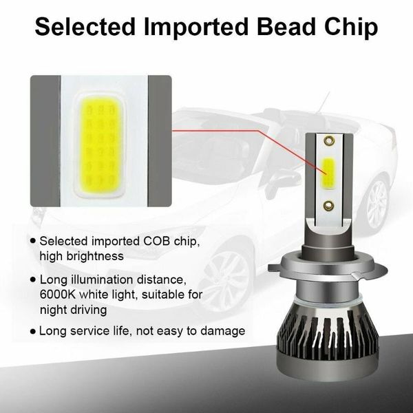 car headlights bulbs super bright headlight 20000lm universal waterproof 2pcs white 6000k anti flicker
car headlights bulbs super bright headlight 20000lm universal waterproof 2pcs white 6000k anti flicker