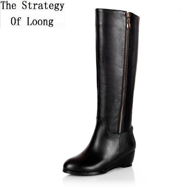 boots women winter wedges genuine leather round toe side zipper fashion knee high knight plus size 33-45 sxq10071, Black
boots women winter wedges genuine leather round toe side zipper fashion knee high knight plus size 33-45 sxq10071, Black