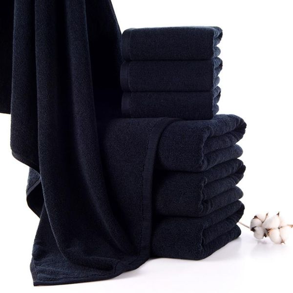 towel plain black bath set thick soft cotton face hand shower towels for adults kids home bathroom el beach 34*72cm/70*140cm
towel plain black bath set thick soft cotton face hand shower towels for adults kids home bathroom el beach 34*72cm/70*140cm