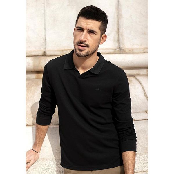 kuegou spring cotton embroidery plain black shirt men long sleeve poloshirt for male brand plus size clothing 88094, White;black
kuegou spring cotton embroidery plain black shirt men long sleeve poloshirt for male brand plus size clothing 88094, White;black