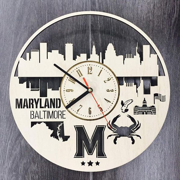 wall clocks o maryland baltimore skyline clock made of wood perfect and beautifully cut digital reloj de pared 3d
wall clocks o maryland baltimore skyline clock made of wood perfect and beautifully cut digital reloj de pared 3d